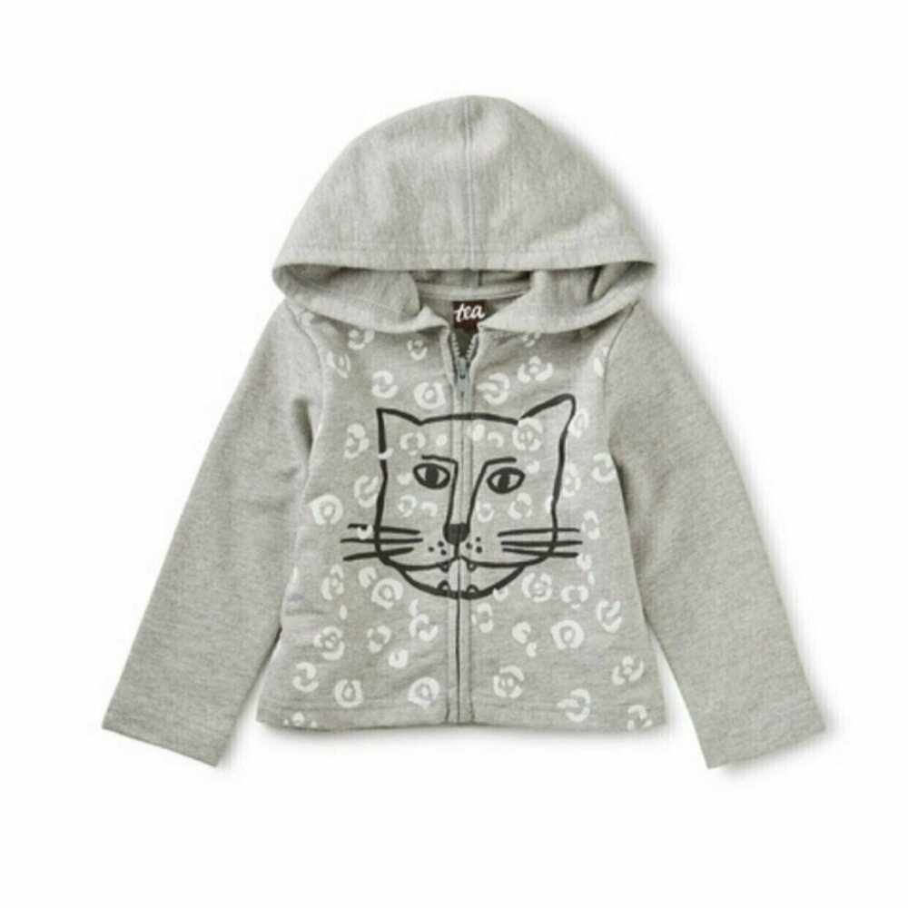 Tea Collection Rad Jag Zip Hoodie Gray Size 6-9 Months - Picture 6 of 7